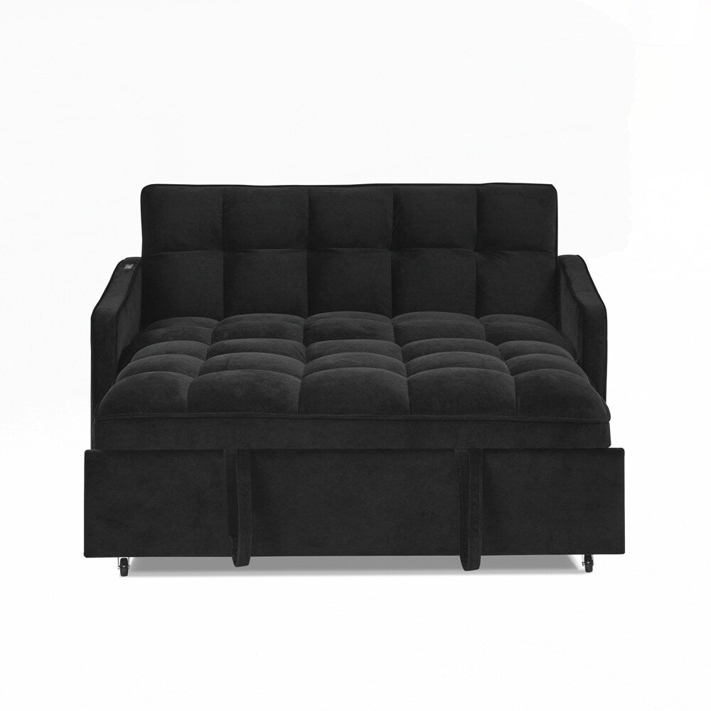 Divano letto a due posti con letto estraibile e schienale regolabile - 2 posti