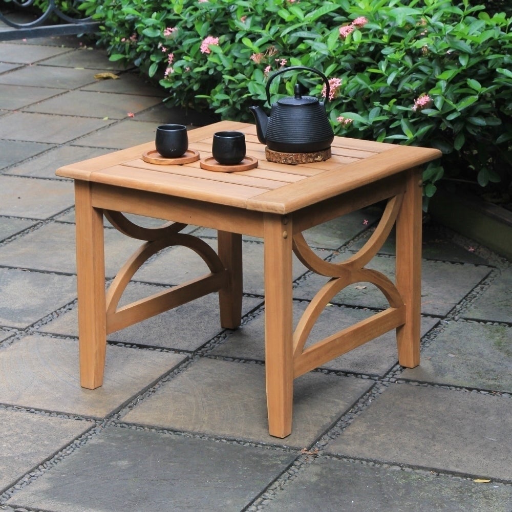 Set da conversazione per esterni Cambridge Casual Lowell in legno di teak da 5 pezzi