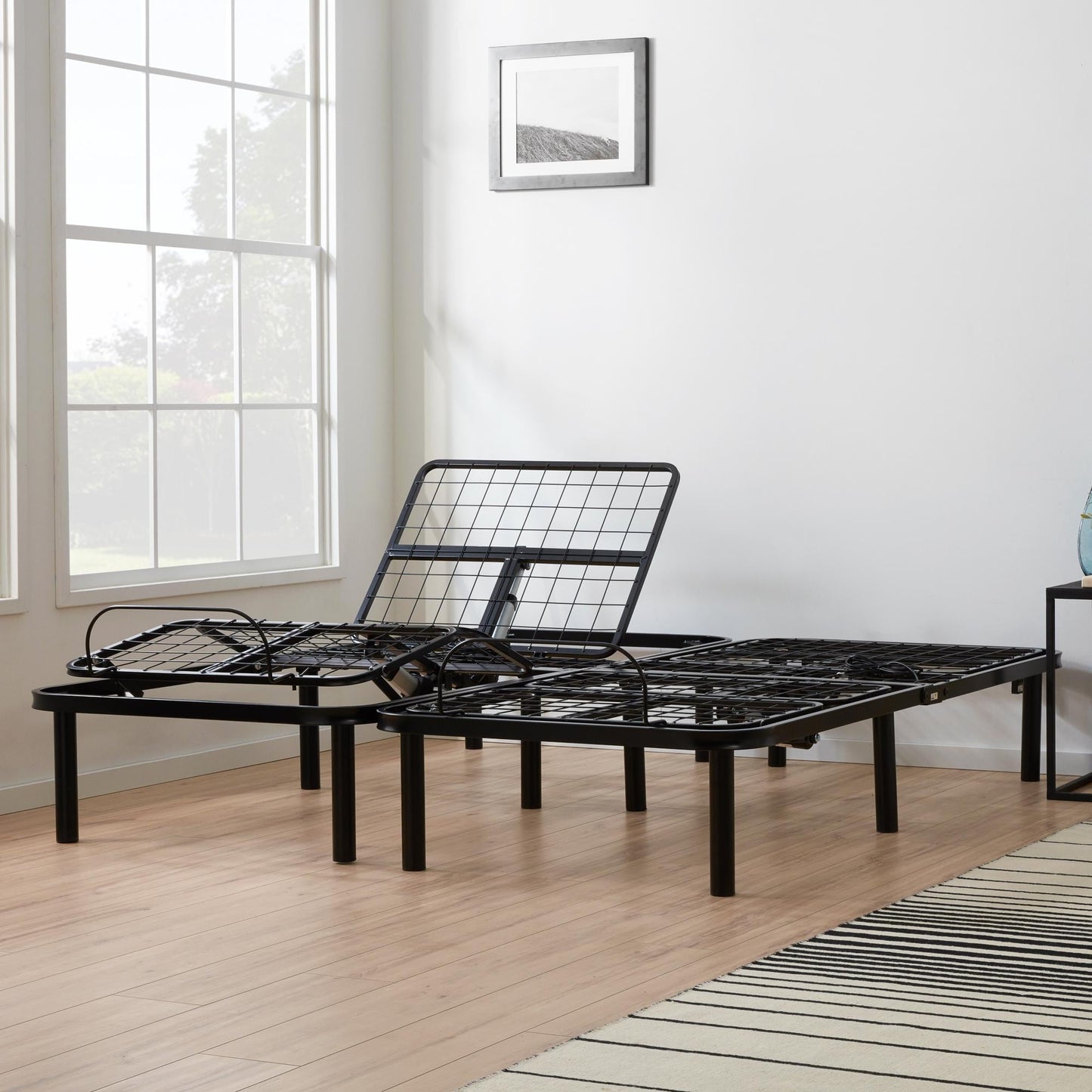 Materasso in memory foam gel da 10 pollici Lucid Comfort Collection e set letto regolabile standard