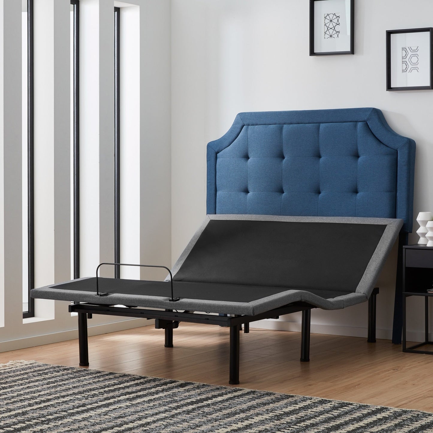 Materasso ibrido in gel e aloe vera da 10 pollici e set letto regolabile Deluxe della collezione Lucid Comfort