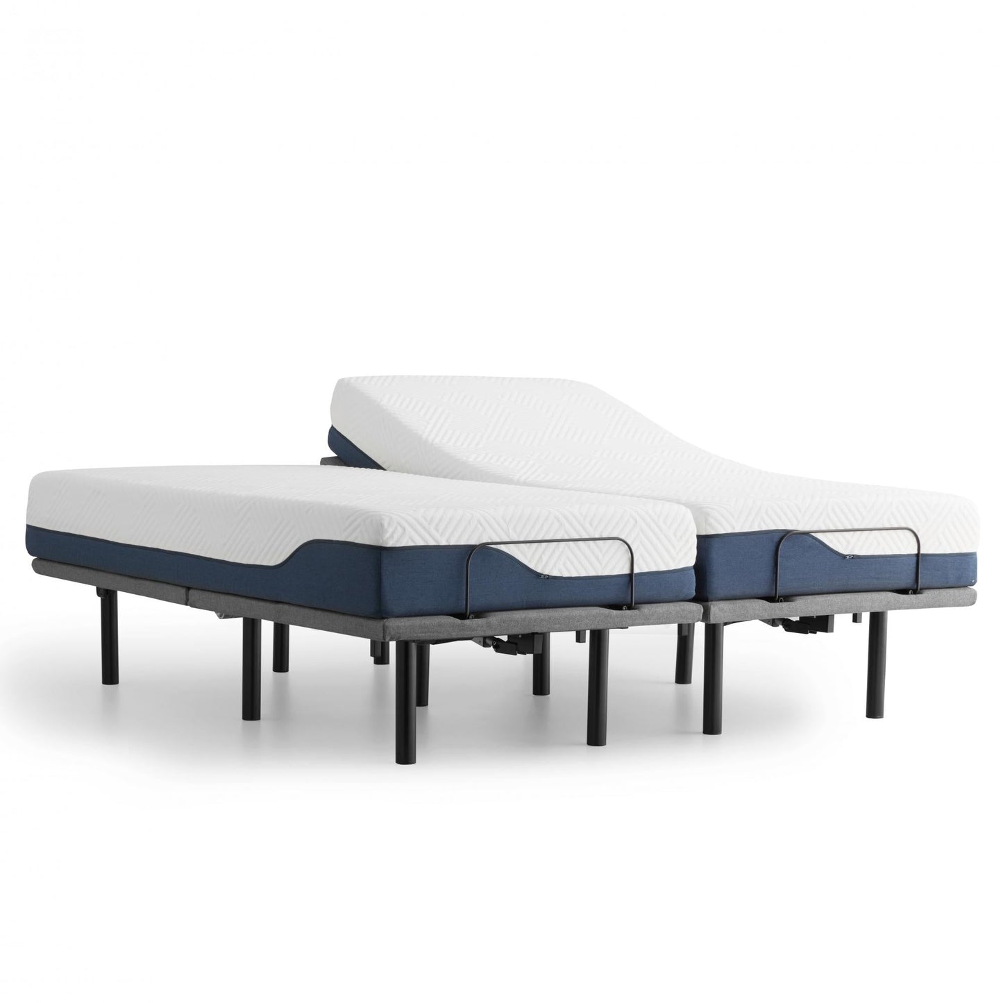 Materasso ibrido in gel e aloe vera da 10 pollici e set letto regolabile Deluxe della collezione Lucid Comfort