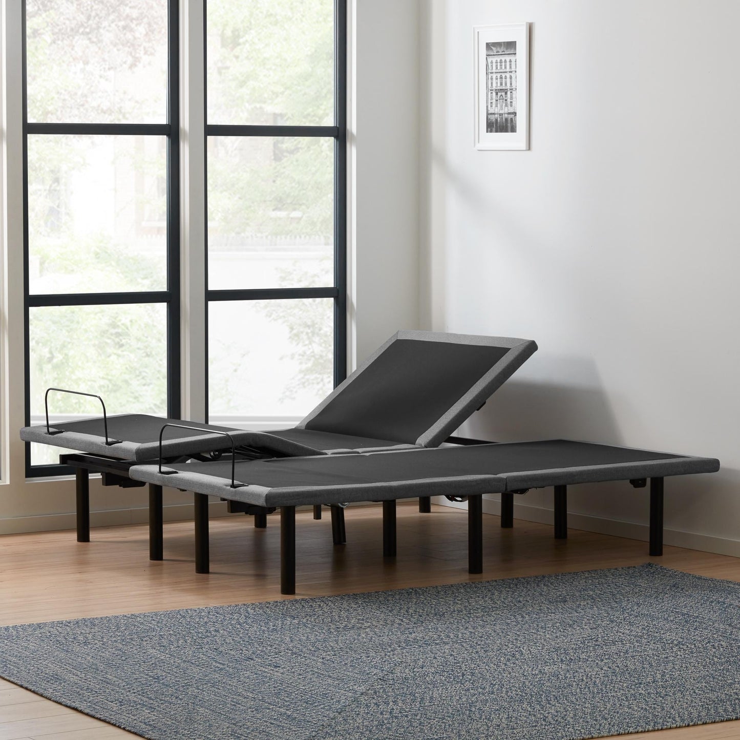 Materasso in memory foam gel da 10 pollici e set letto regolabile Deluxe della collezione Lucid Comfort