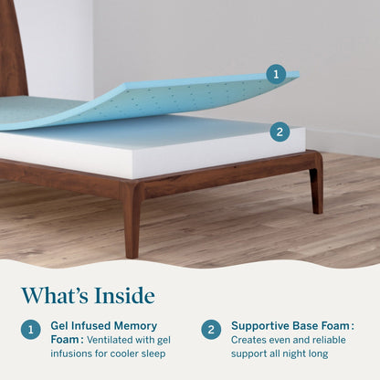 Materasso in memory foam Lucid da 6 pollici con sensazione di fermezza