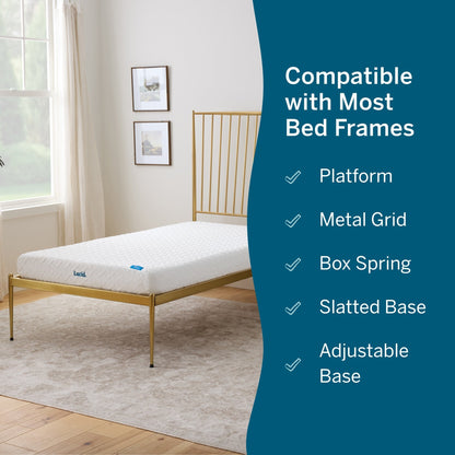 Materasso in memory foam Lucid da 6 pollici con sensazione di fermezza