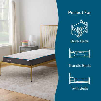 Materasso a molle Lucid Comfort Collection da 7 pollici, sensazione di fermezza