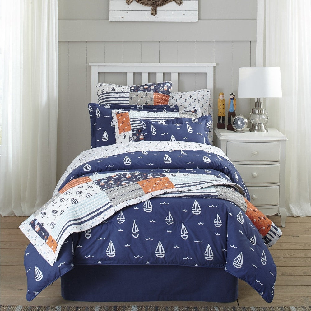 Set di piumoni stampati Lullaby Bedding Away at Sea, 4 pezzi