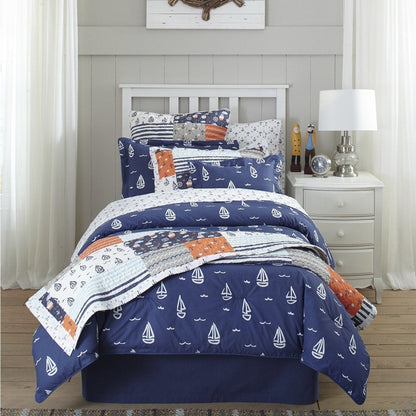 Set di piumoni stampati Lullaby Bedding Away at Sea, 4 pezzi