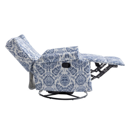 Poltrona reclinabile girevole manuale con schienale a spinta, modello W 29'', set da 2