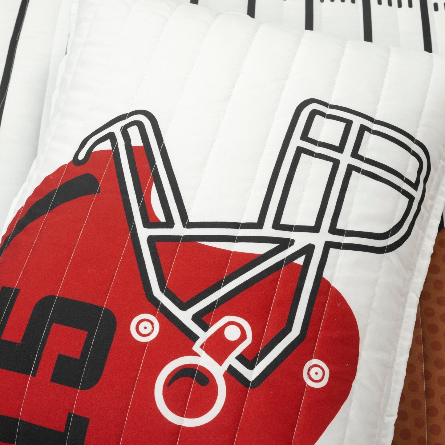 Trapunta reversibile oversize per bambini Lush Decor American Football