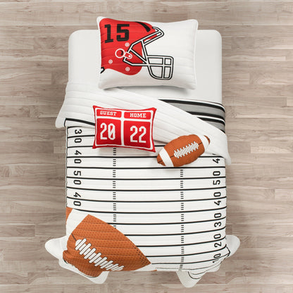 Trapunta reversibile oversize per bambini Lush Decor American Football