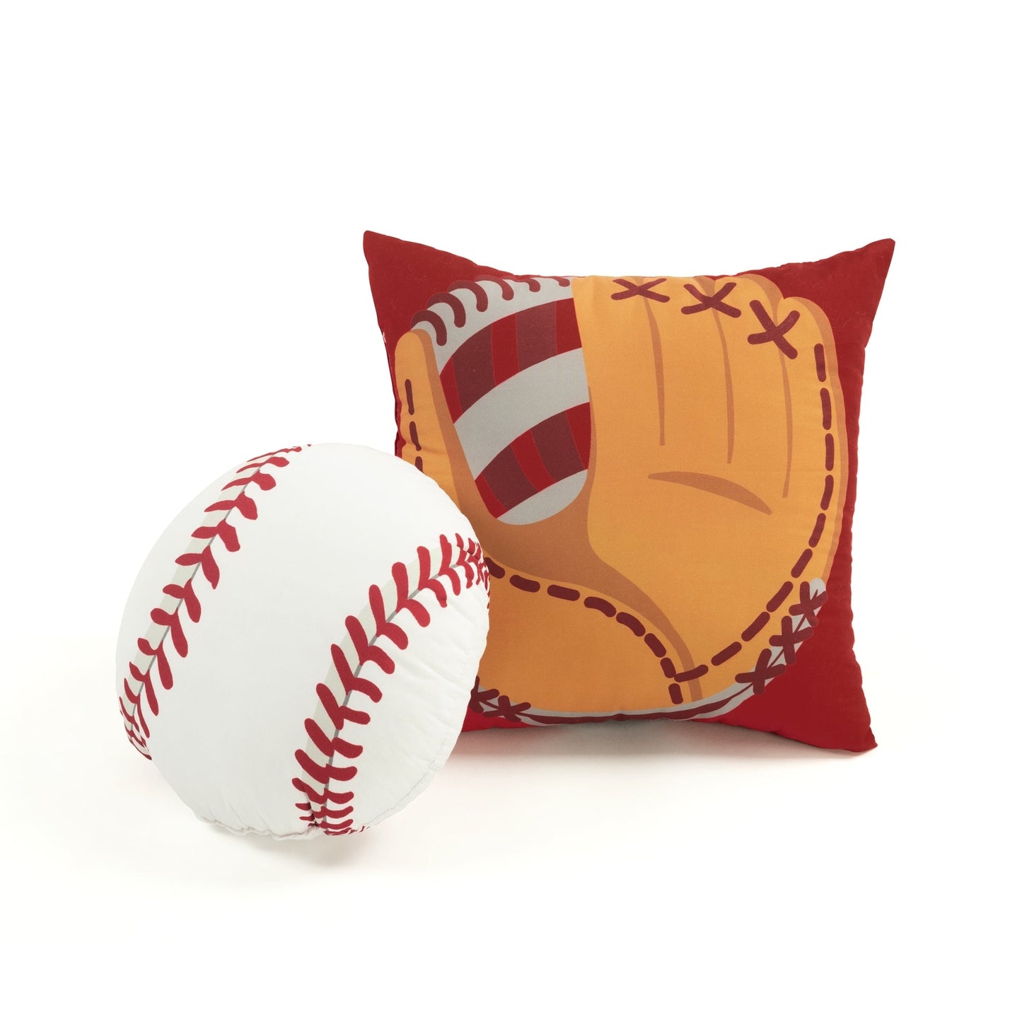 Trapunta reversibile per bambini oversize Lush Decor Baseball Game