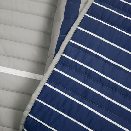 Trapunta reversibile per bambini oversize Lush Decor Baseball Game