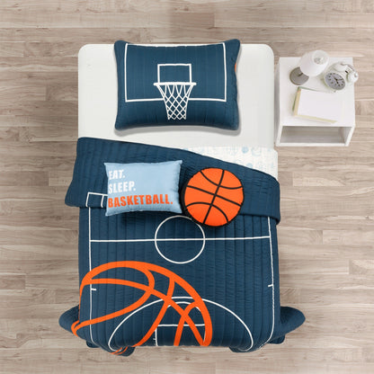 Set trapunta Lush Decor con partita di basket