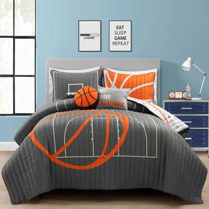 Set trapunta Lush Decor con partita di basket