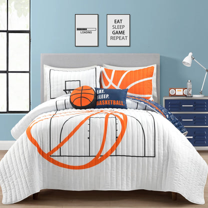 Set trapunta Lush Decor con partita di basket