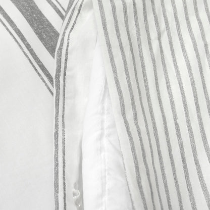 Set copripiumino a righe Farmhouse da 3 pezzi Lush Decor