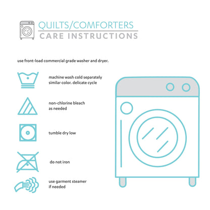 Set trapunta con stampa metallizzata glitterata Lush Decor