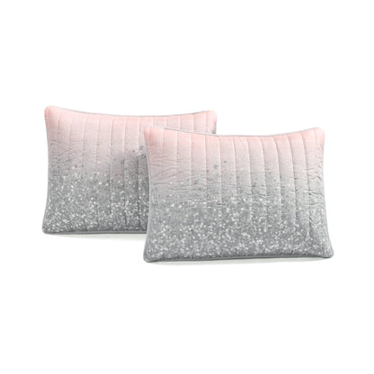 Set trapunta con stampa metallizzata glitterata Lush Decor