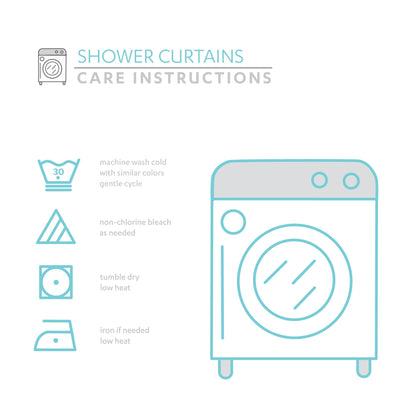 Tenda da doccia con bottoni in lino bicolore Lush Decor