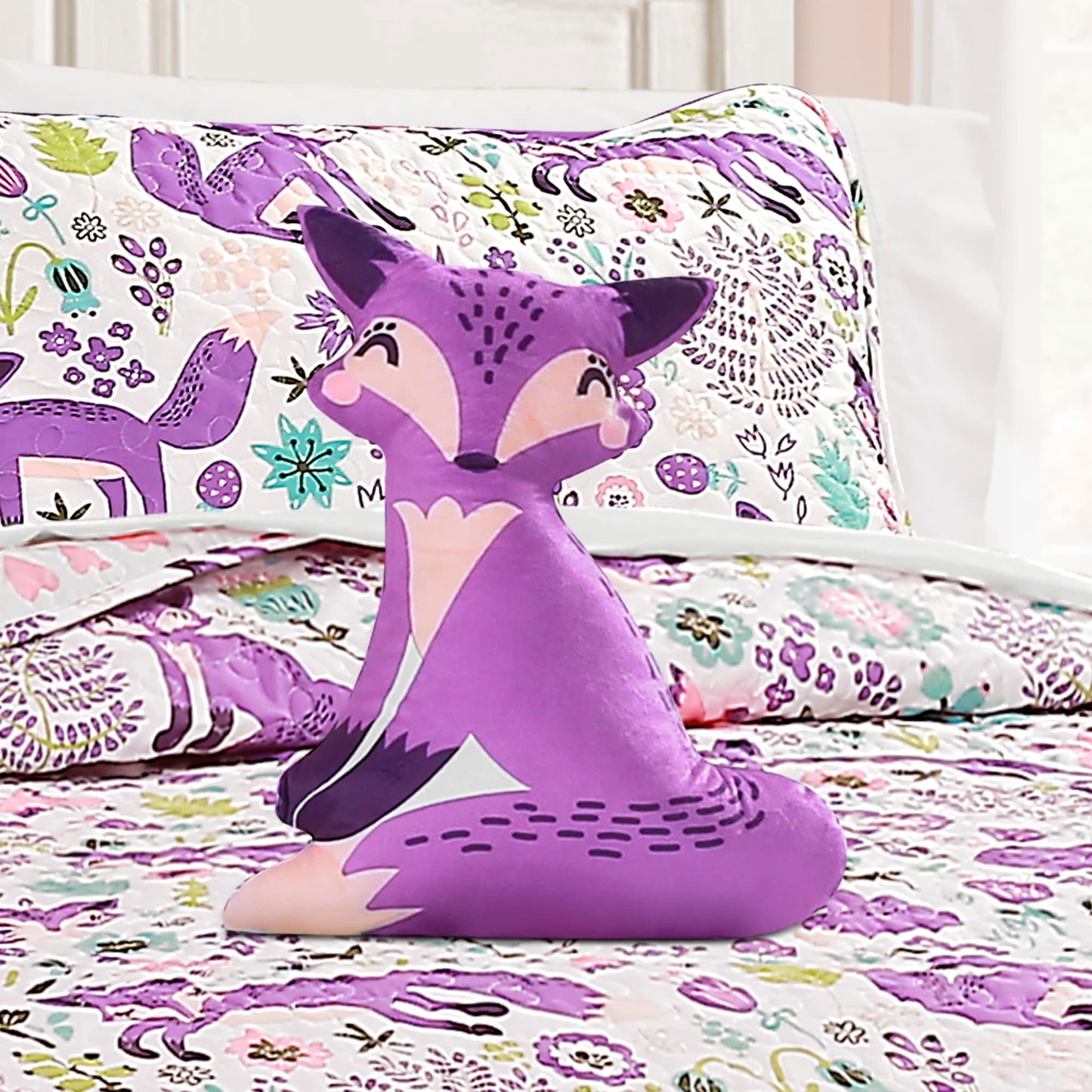Set trapunta Lush Decor Pixie Fox da 4 pezzi
