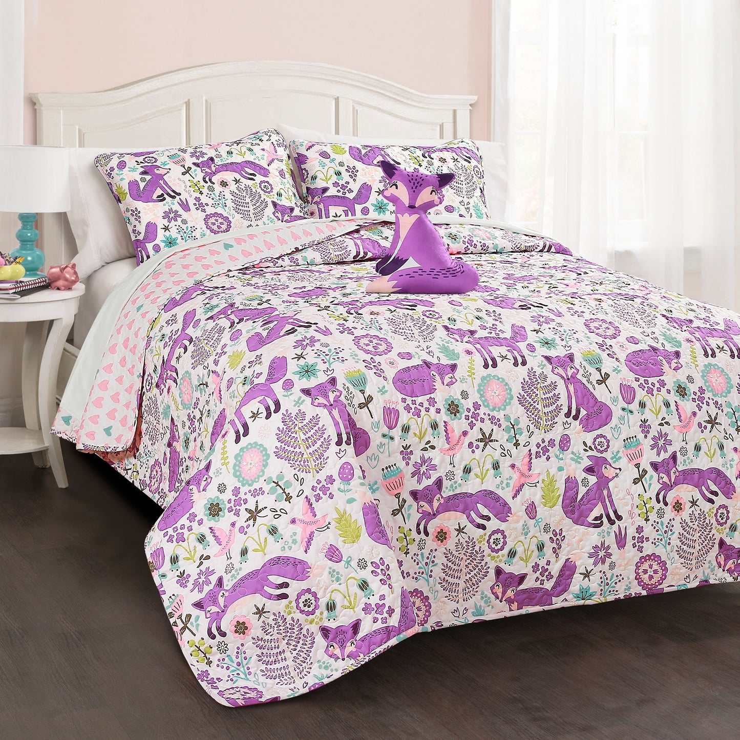 Set trapunta Lush Decor Pixie Fox da 4 pezzi