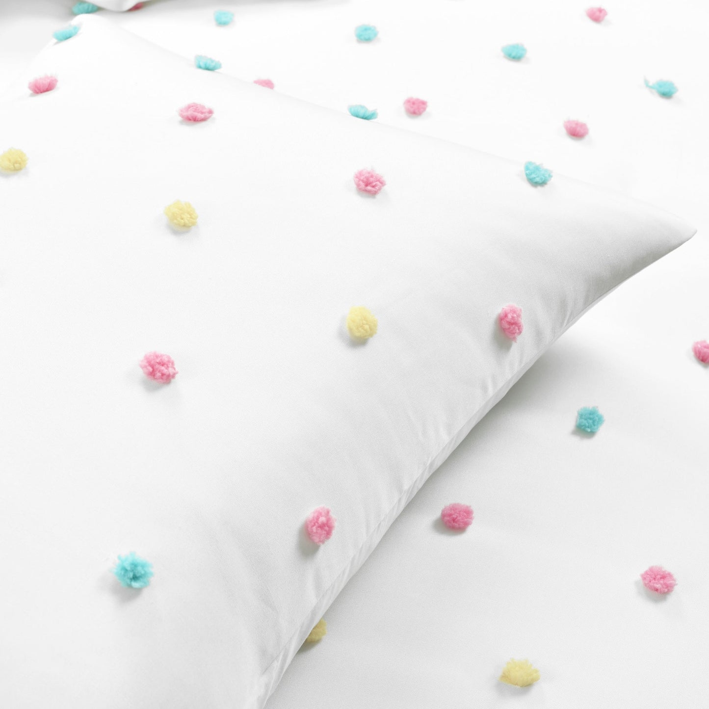 Set copripiumino con pois trapuntati arcobaleno Lush Decor