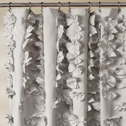 Tenda da doccia in poliestere Sterling Silver Orchid