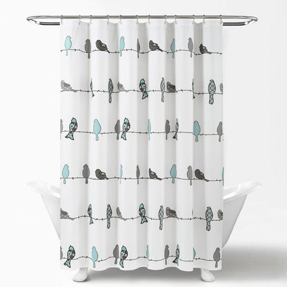 Tenda da doccia Lush Decor Rowley Birds