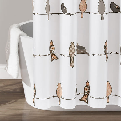 Tenda da doccia Lush Decor Rowley Birds
