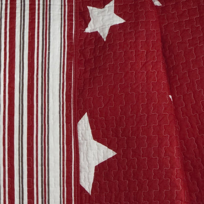 Set trapunta in cotone da 3 pezzi con motivo a stelle Lush Decor