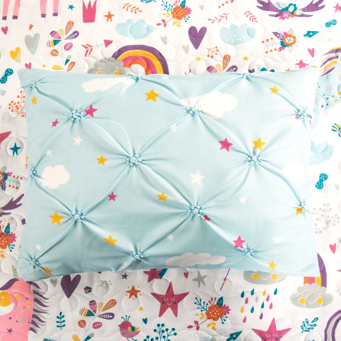 Set trapunta con motivo unicorno/cuore Marguerite Porch &amp; Den