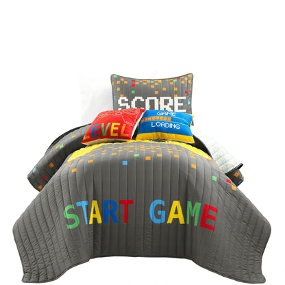 Lush Decor Video Games Kids - Set trapunta 5 pezzi