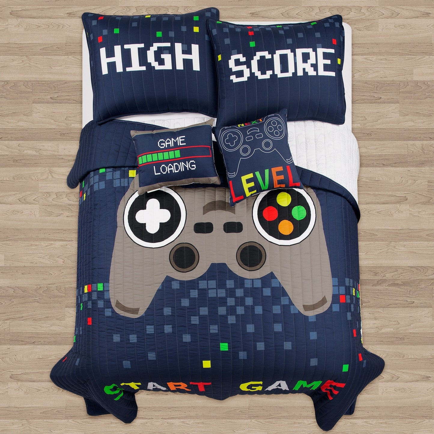 Lush Decor Video Games Kids - Set trapunta 5 pezzi