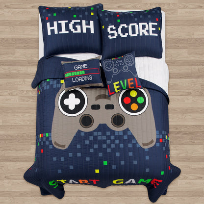 Lush Decor Video Games Kids - Set trapunta 5 pezzi