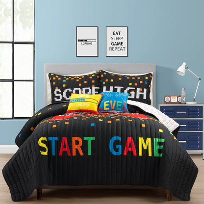 Lush Decor Video Games Kids - Set trapunta 5 pezzi