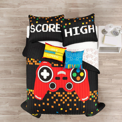 Lush Decor Video Games Kids - Set trapunta 5 pezzi