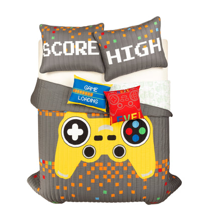 Lush Decor Video Games Kids - Set trapunta 5 pezzi