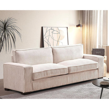 Divano da soggiorno in velluto a coste di lusso