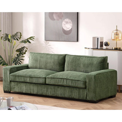 Divano da soggiorno in velluto a coste di lusso