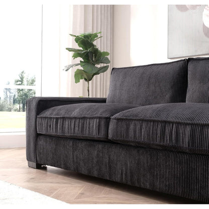 Divano da soggiorno in velluto a coste di lusso