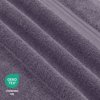 Lussuoso set di asciugamani assorbenti in cotone pettinato da 650 g/m², 6 pezzi