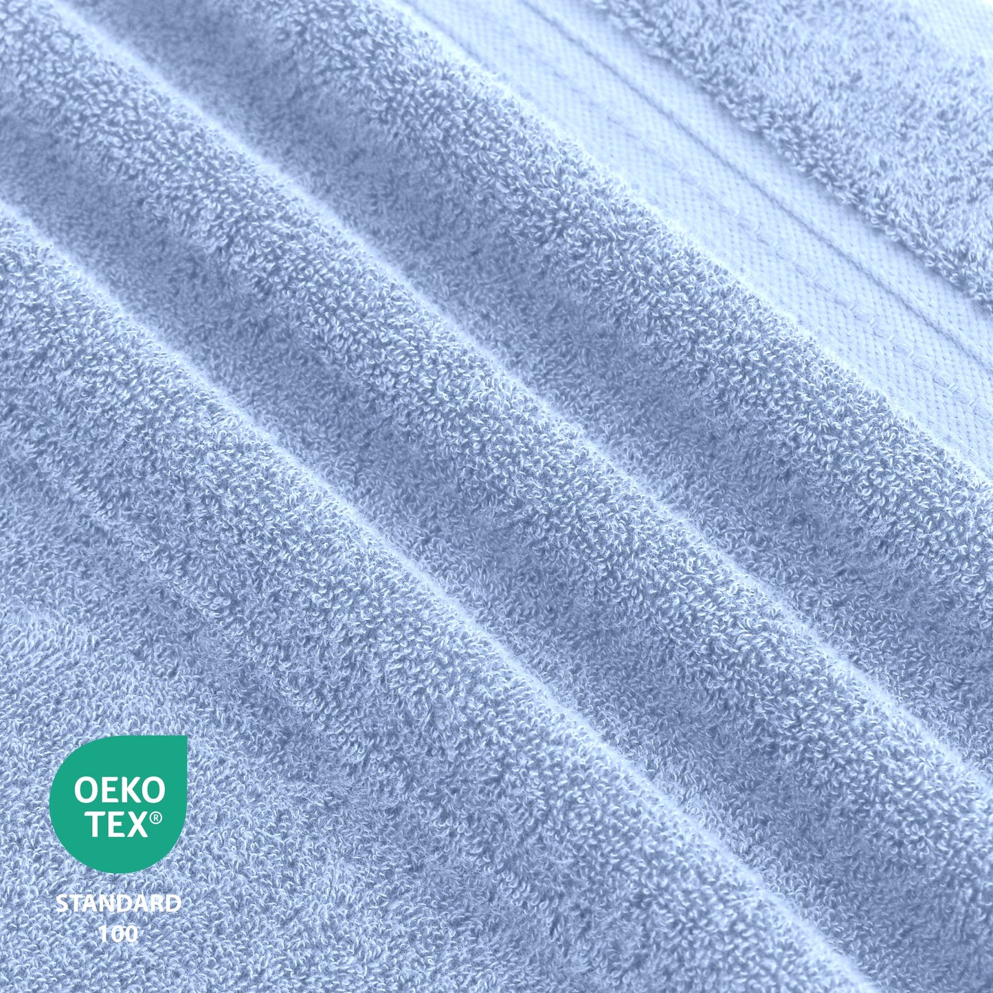 Lussuoso set di asciugamani assorbenti in cotone pettinato da 650 g/m², 6 pezzi