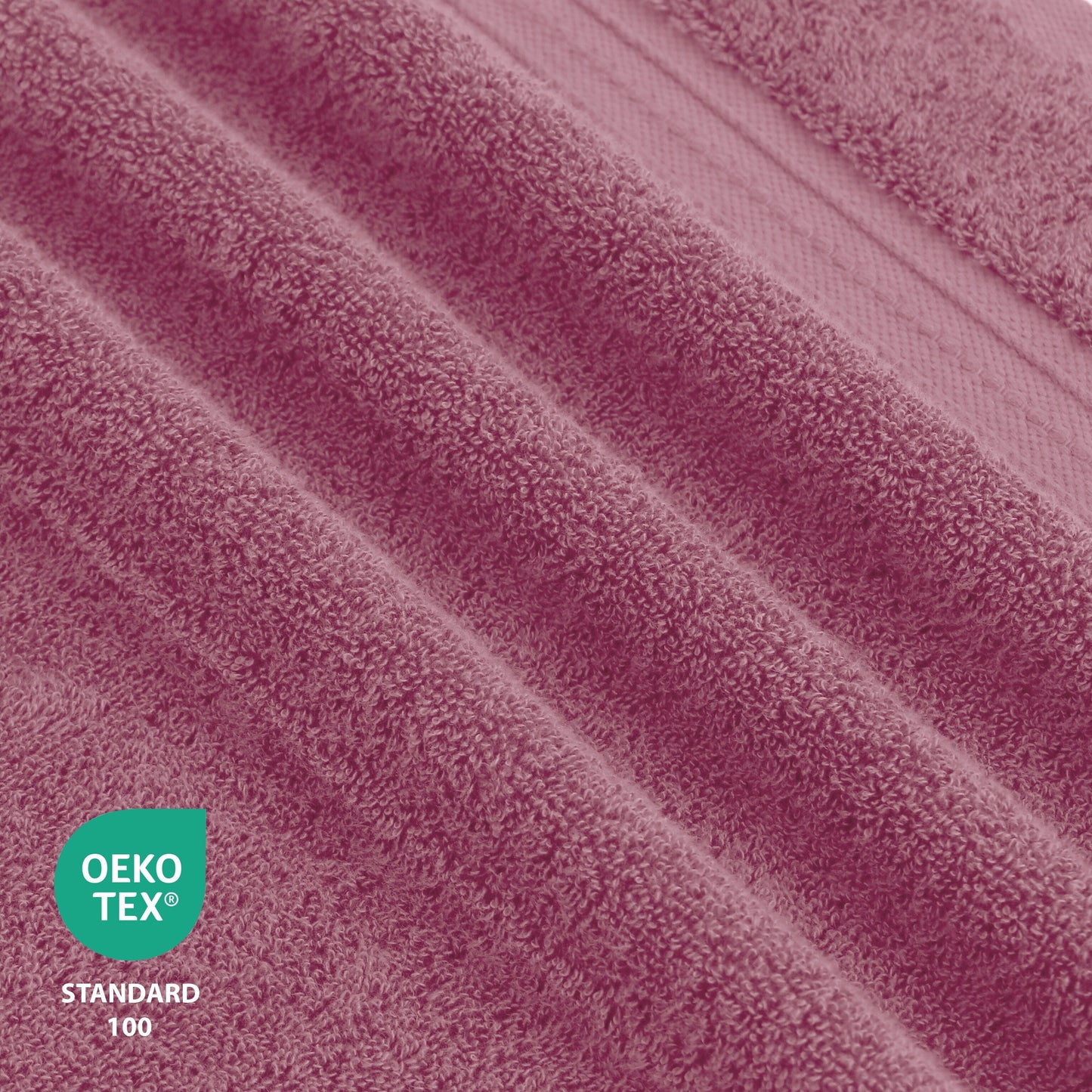 Lussuoso set di asciugamani assorbenti in cotone pettinato da 650 g/m², 6 pezzi