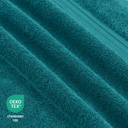 Lussuoso set di asciugamani assorbenti in cotone pettinato da 650 g/m², 6 pezzi