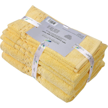 Lussuoso set di asciugamani assorbenti in cotone pettinato da 650 g/m², 6 pezzi
