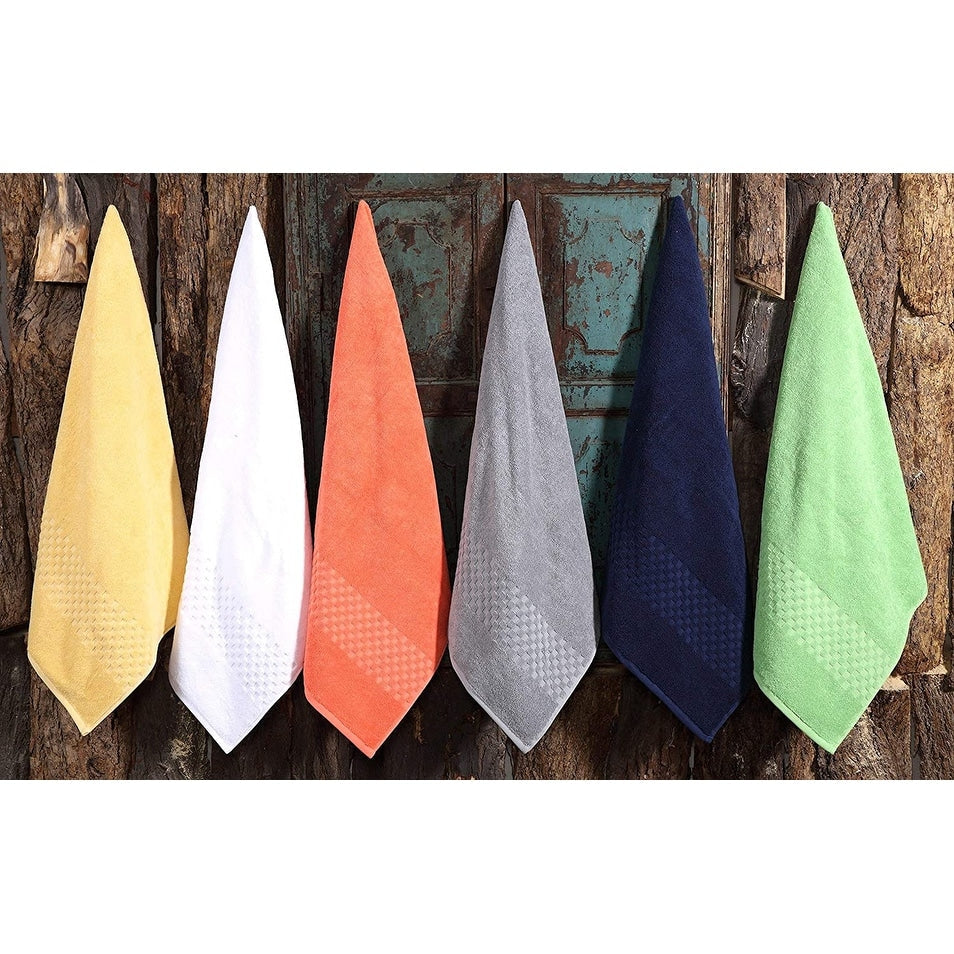 Lussuoso set di asciugamani assorbenti in cotone pettinato da 650 g/m², 6 pezzi