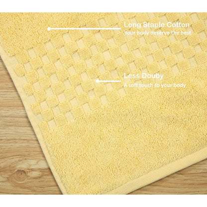 Lussuoso set di asciugamani assorbenti in cotone pettinato da 650 g/m², 6 pezzi