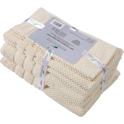 Lussuoso set di asciugamani assorbenti in cotone pettinato da 650 g/m², 6 pezzi