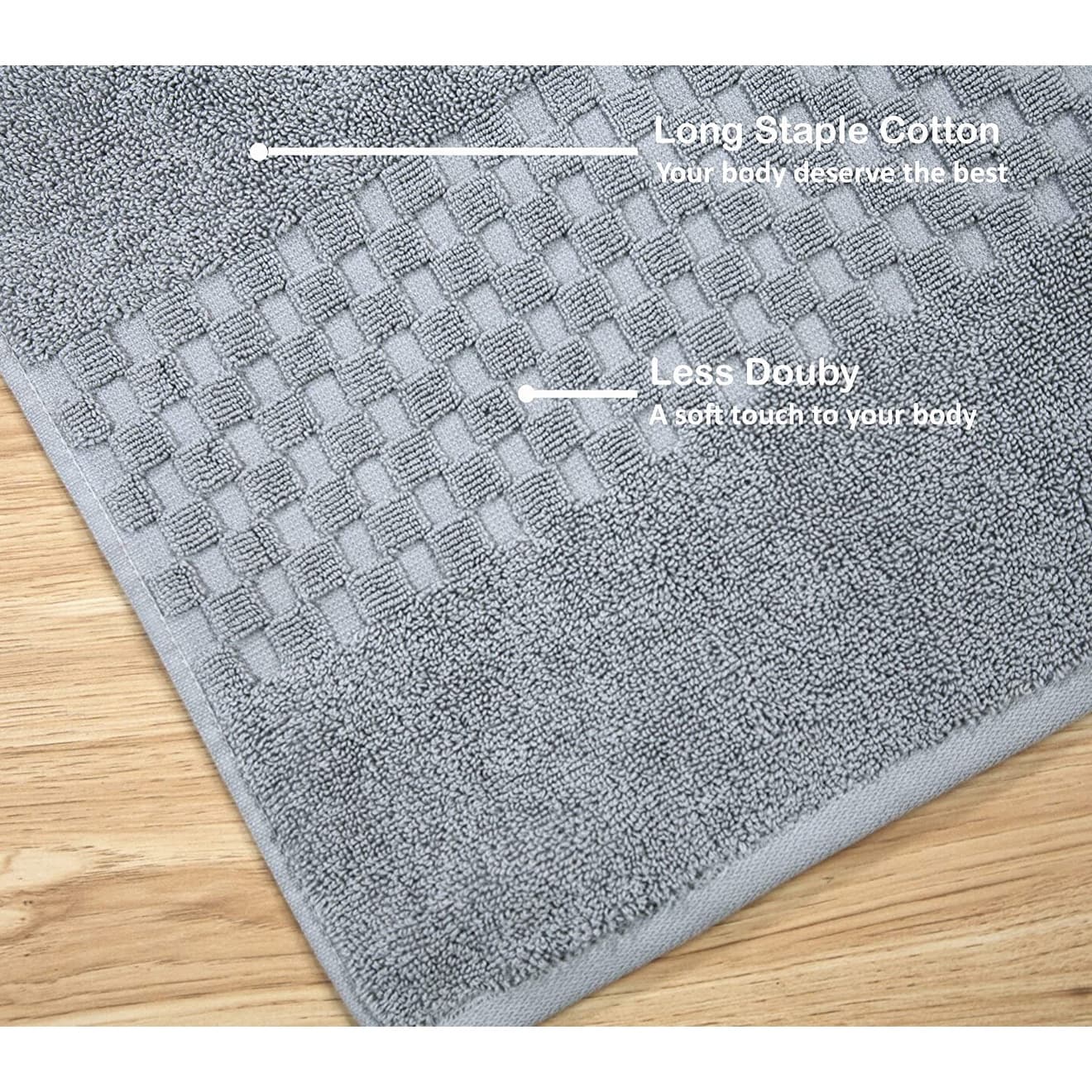 Lussuoso set di asciugamani assorbenti in cotone pettinato da 650 g/m², 6 pezzi