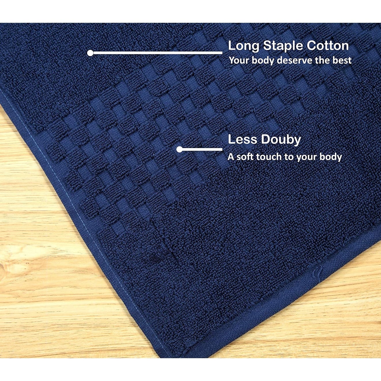 Lussuoso set di asciugamani assorbenti in cotone pettinato da 650 g/m², 6 pezzi